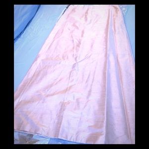 Raw silk full-length formal skirt